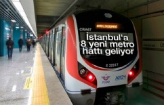 İstanbul'a 8 yeni metro hattı geliyor