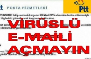 PTT adına gelen bu maile dikkat açmayın