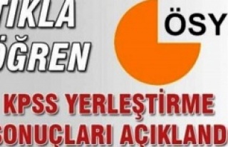 2016 KPSS yerleştirme sonuçları açıklandı