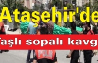 Ataşehir'de İki Aile Arasında taşlı sopalı...