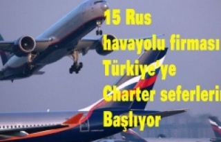 15 Rus havayolu firması Türkiye’ye charter seferlerine...