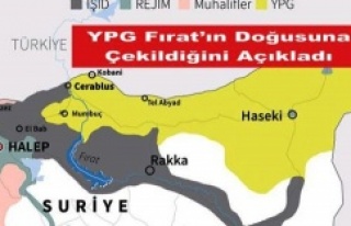 ABD, YPG, Fırat’ın Doğusuna Çekildiğini Açıkladı