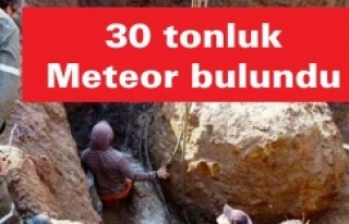 30 tonluk meteor bulundu