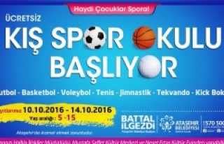 Ataşehir Belediyesi’nin “Kış Spor Okulu”...