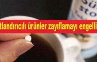 Tatlandırıcılı ürünler zayıflamayı engelliyor