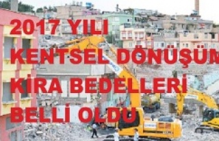 2017 YILI KENTSEL DÖNÜŞÜM KİRA BEDELLERİ BELLİ...