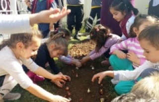 Ataşehir'de Çocuklar Baharı Lale Soğanı...
