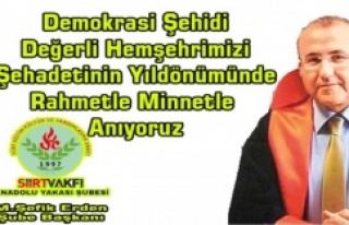 Şehit Savcı Mehmet Selim Kiraz’ı Rahmetle Anıyoruz