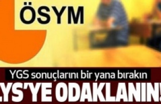 YGS sonuçlarını bir yana bırakın LYS’ye odaklanın!