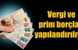 Vergi ve prim borçları yapılandırılıyor