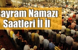 Bayram Namazı Saatleri