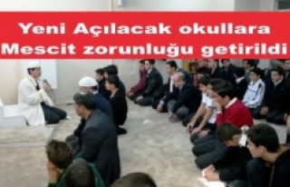 Yeni Açılacak okullara mescit zorunluğu getirildi