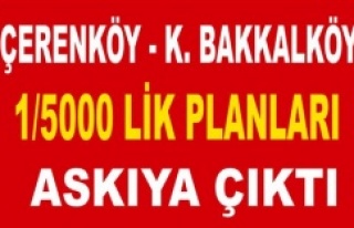 ATAŞEHİRDE İKİ MAHALLENİN 1/5000 PLANLARI ASKIYA...