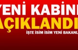 Başbakan Binali Yıldırım Yeni kabineyi açıkladı