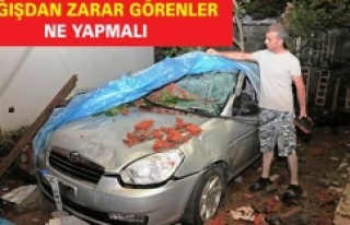 YAĞIŞTAN ZARAR GÖRENLER NE YAPMALI?