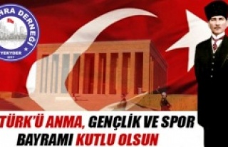 19 Mayıs Atatürk'ü Anma Gençlik ve Spor Bayramınız...