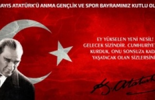 19 Mayıs Atatürk'ü Anma Gençlik ve Spor Bayramınız...
