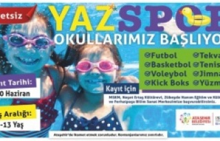 ATAŞEHİR’DE YAZ SPOR OKULLARI 8 DALDA BAŞLIYOR