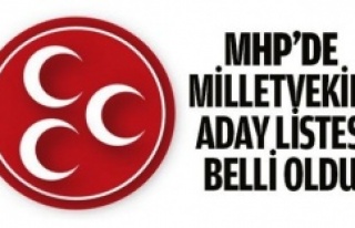 MHP 27. DÖNEM MİLLETVELİLİ ADAY LİSTESİ BELLİ...