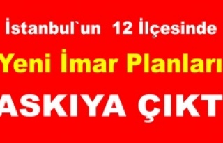 İstanbul`un 12 ilçesinde Yeni İmar Planları askıya...