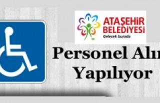 Ataşehir Belediyesi 15 Engelli Elemanı Alımı Yapacaktır