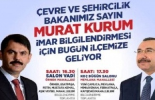 Çevre ve Şehircilik Bakanı Murat Kurum Ataşehire...