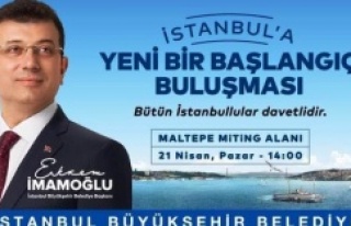 Ekrem İmamoğlu İstanbullularla Maltepe’de buluşuyor