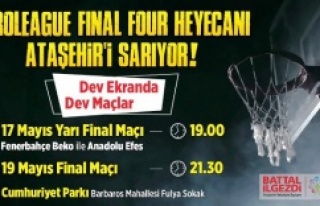 Ataşehir'de Dev ekranda Dörtlü Final heyecanı