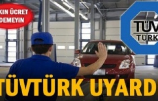 TÜVTÜRK’TEN KAMUOYUNA ÖNEMLE DUYURULUR!