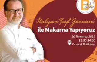 Ünlü İtalyan şef Geovani B-Kitchen’a konuk olacak