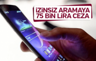 İzinsiz aramaya 75 bin lira ceza