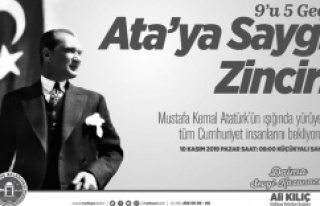 ULU ÖNDER MUSTAFA KEMAL ATATÜRK SAYGI ZİNCİRİ...