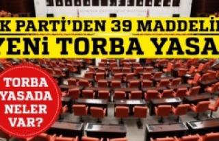 AK Parti’den 39 maddelik torba yasa teklifi
