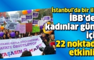 İBB’DEN KADINLAR GÜNÜ İÇİN 22 NOKTADA ETKİNLİK