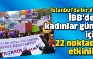 İBB’DEN KADINLAR GÜNÜ İÇİN 22 NOKTADA ETKİNLİK