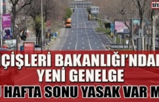 İçişleri Bakanlığı'ndan yeni Koronavirüs...