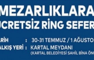 KARTAL'DA MEZARLIKLARA ÜCRETSİZ ULAŞIM