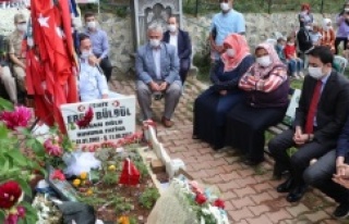 Eren Bülbül şehadetinin üçüncü yılında mezarı...