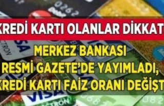 Merkez Bankası kredi kartı gecikme faizlerini artırdı