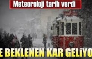 İSTANBUL'A KAR GELİYOR