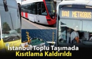 İBB Toplu Taşıma Kısıtlamaları Kaldırıldı