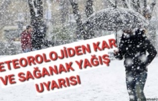 Meteoroloji'den sağanak ve kar uyarısı