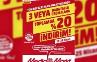 Beyaz eşyada yüzde 20 indirim