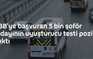 İBB'ye başvuran 5 bin şoför adayının uyuşturucu...