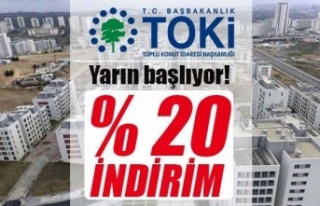 TOKİ Yüzde 22 indirim yapılacak yarın başlıyor