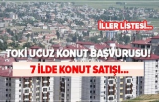 Toki  onlarca evi ucuza satacak: 
