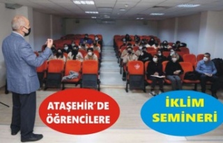 ATAŞEHİR’DE ÖĞRENCİLERE İKLİM SEMİNERİ