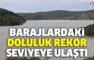 BARAJLARDAKİ DOLULUK REKOR SEVİYELERE ULAŞTI