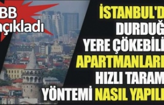 İSTANBUL'DA BİNAMI “HIZLICA İNCELEYİN”...