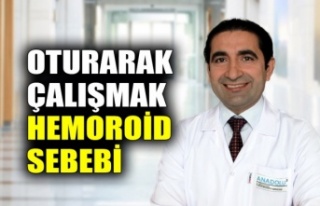 Oturarak çalışmak hemoroid sebebi